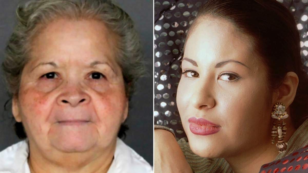 Yolanda Saldívar, quien está cumpliendo cadena perpetua en la prisión de la Unidad Patrick L. O'Daniel en Gatesville, Texas, a la izquierda, y la estrella de la música tejana Selena