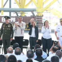 Acompaña Américo Villarreal a Claudia Sheinbaum en conmemoración de la Expropiación Petrolera
