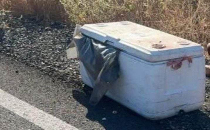 Localizan restos humanos en una hielera en Sinaloa