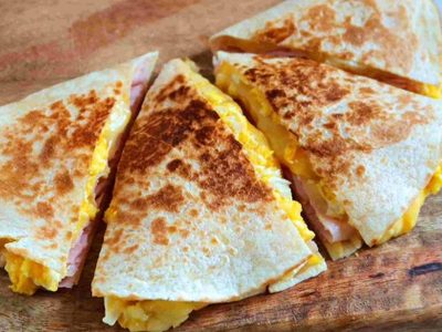 Wraps de huevo, jamón y queso: resolvé tu merienda con esta receta rica y exprés, con rapiditas