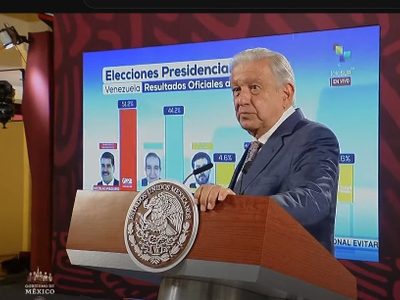 AMLO exhibe resultados inverosímiles sobre elecciones en Venezuela