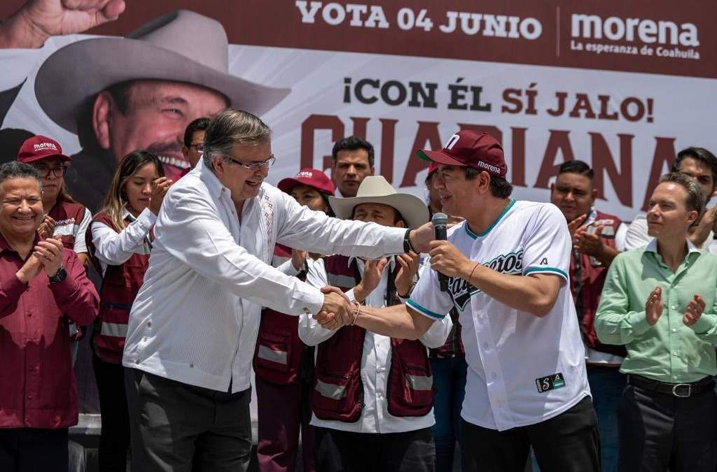 Ebrard y Delgado en Coahuila