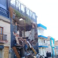 Por lluvias, colapsa bar en Aguascalientes
