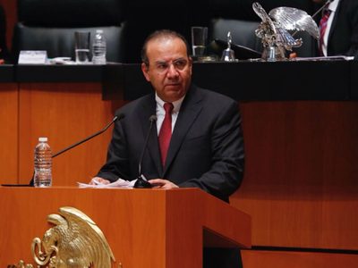 Navarrete Prida presume en el Senado inversión de 82 mil mdp en seguridad, pero admite que violencia se desató