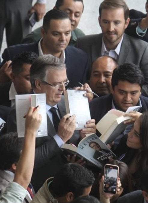 El canciller Marcelo Ebrard en la Convención Nacional del PVEM, el 24 de mayo de 2023