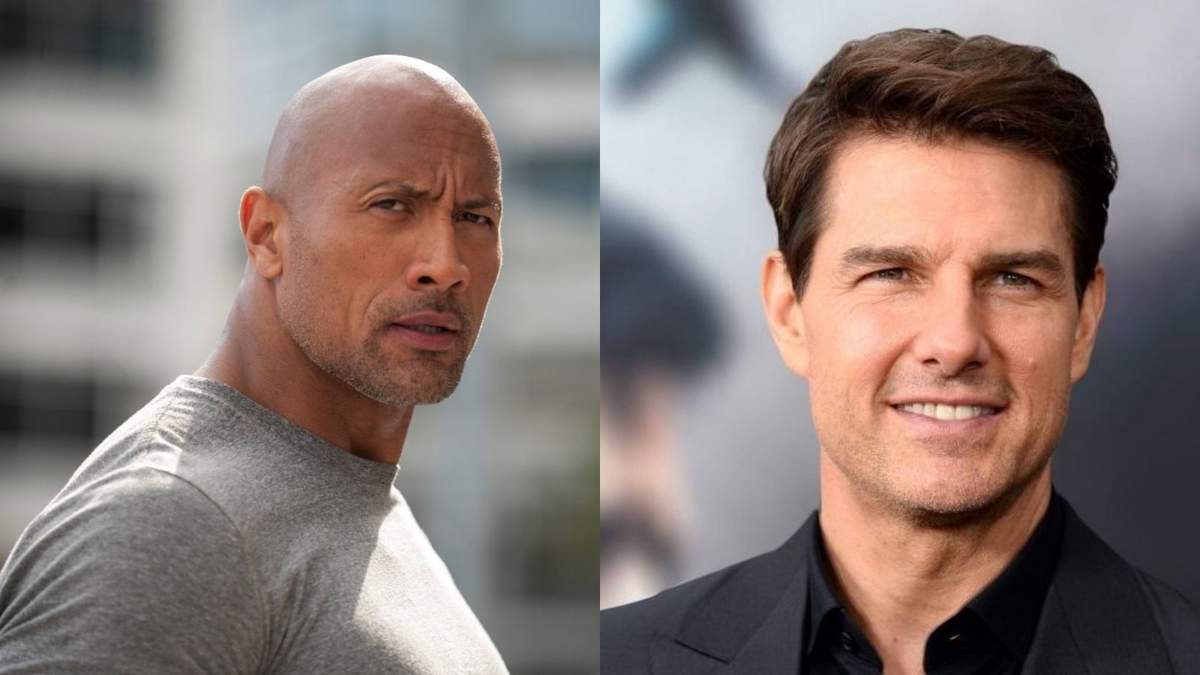 Dwayne Johnson y Tom Cruise. Fuente: (Instagram).