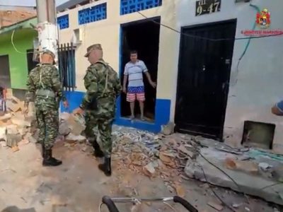 Sismo de magnitud 5.6 deja en Colombia un lesionado y averías en viviendas, colegios y un hospital