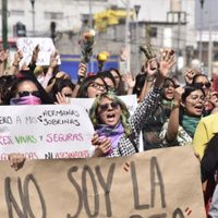 Histórico paro de las mujeres mexicanas en contra de la violencia y los femicidios