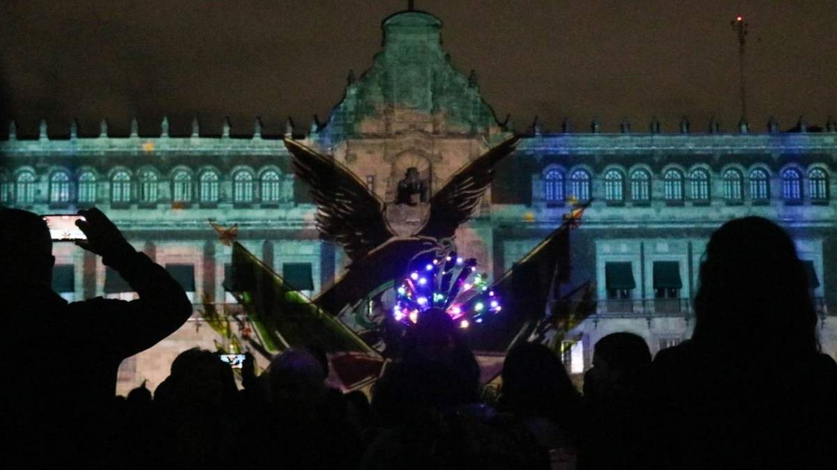 En el marco de la fundación de los 700 años de México-Tenochtitlán, se realizó el domingo el último videomaping Memoria Luminosa