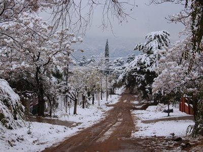 Día histórico: la nieve tiñó de blanco a Córdoba después de 14 años