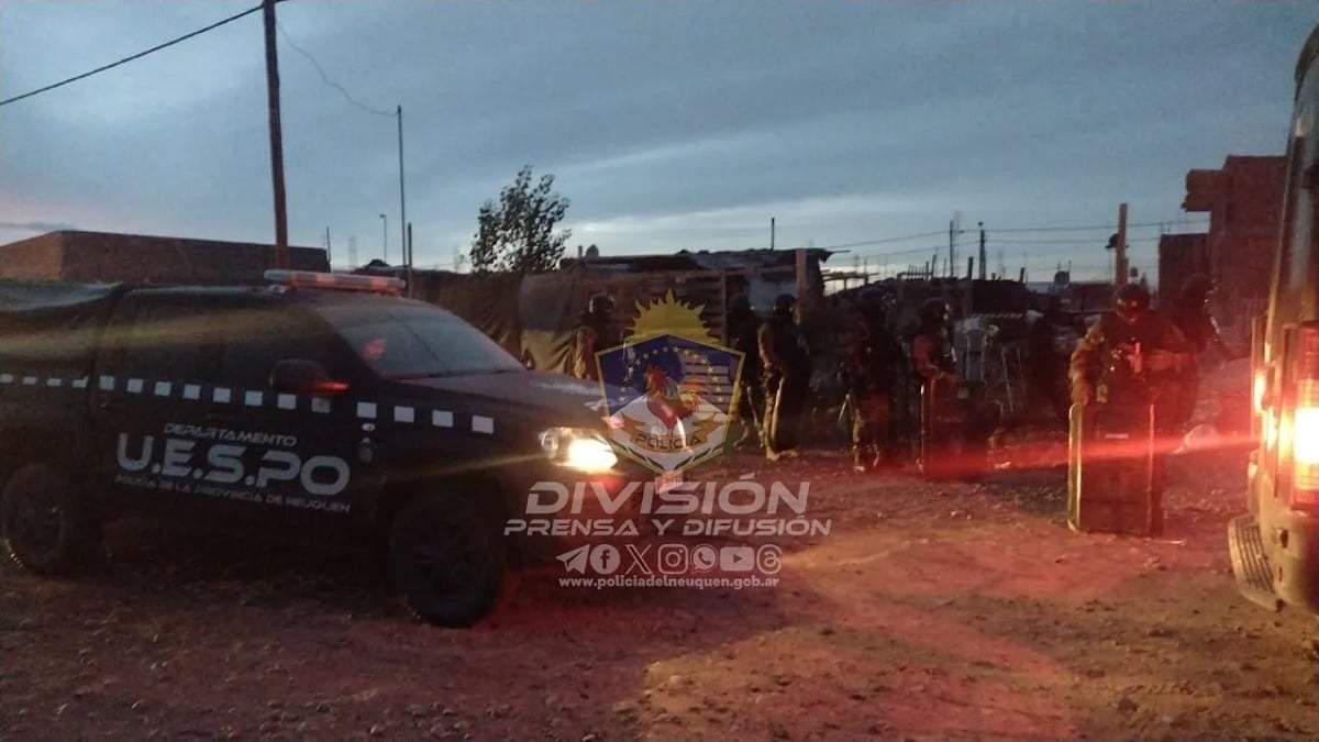 Gran despliegue policial en el Oeste. Fuente (Prensa Policía)