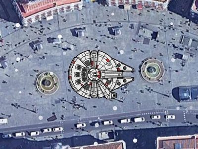 Estacionar el Halcón Milenario en la Puerta del Sol y otros datos sobre naves de la ciencia ficción