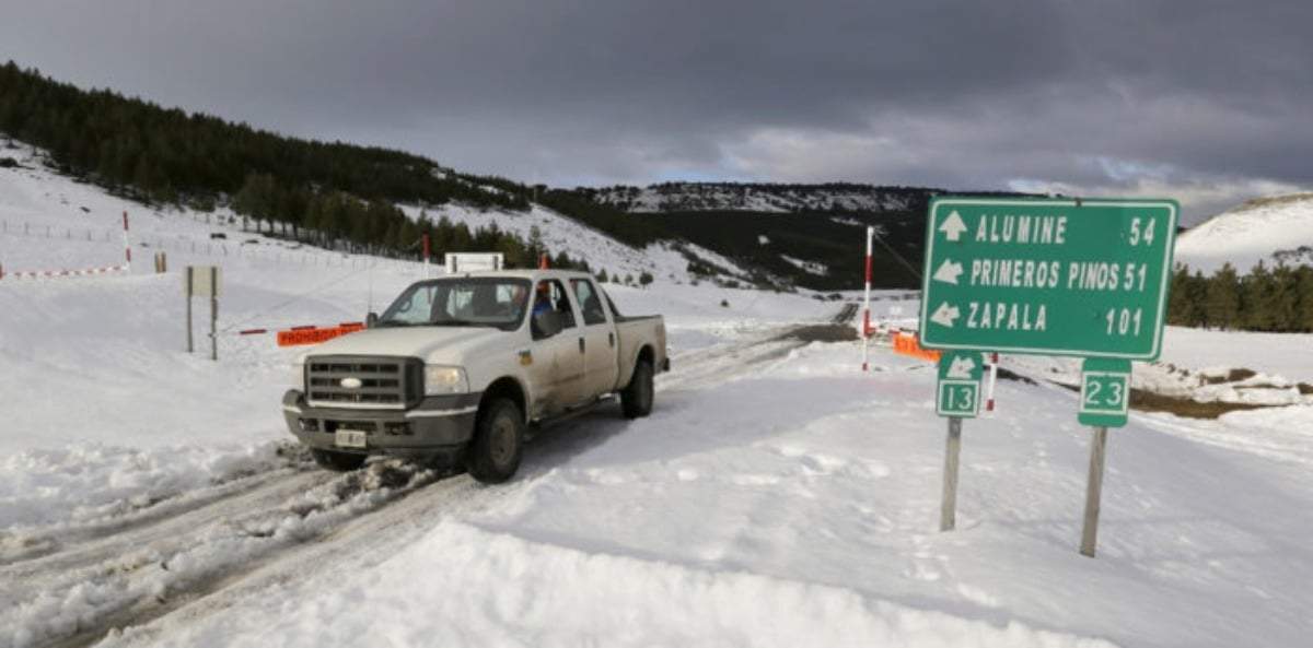 Se pide precaución al circular por las rutas neuquinas. Fuente: (Facebook)