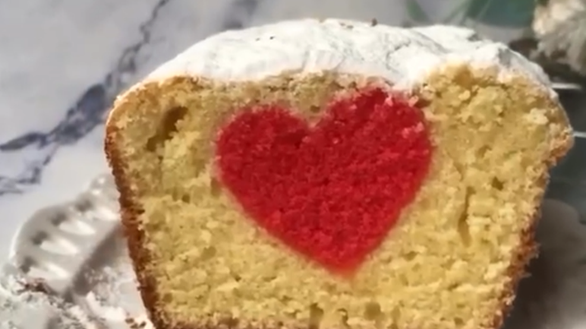 Budín San Valentín. Fuente: (Instagram)
