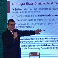 Diálogo económico de "alto nivel" México-EU, el 9 de septiembre: Ebrard
