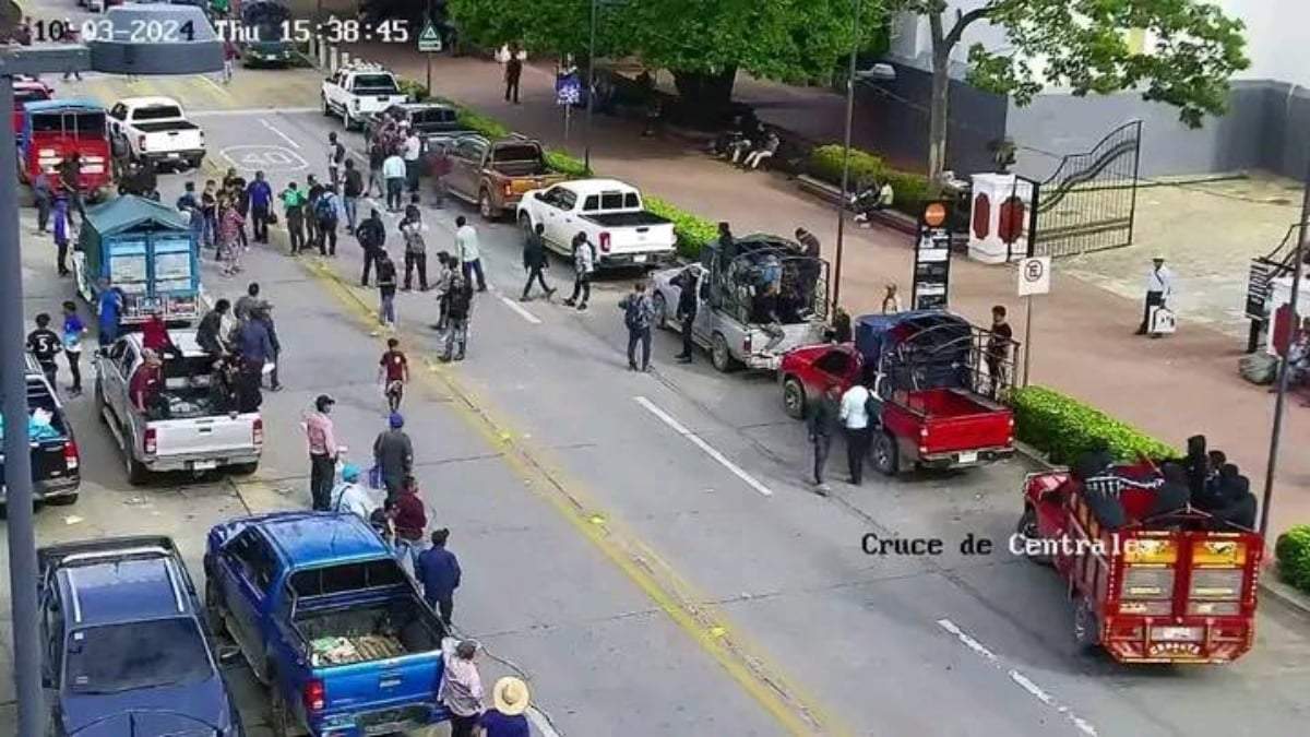 La llegada de los habitantes de Pantelhó