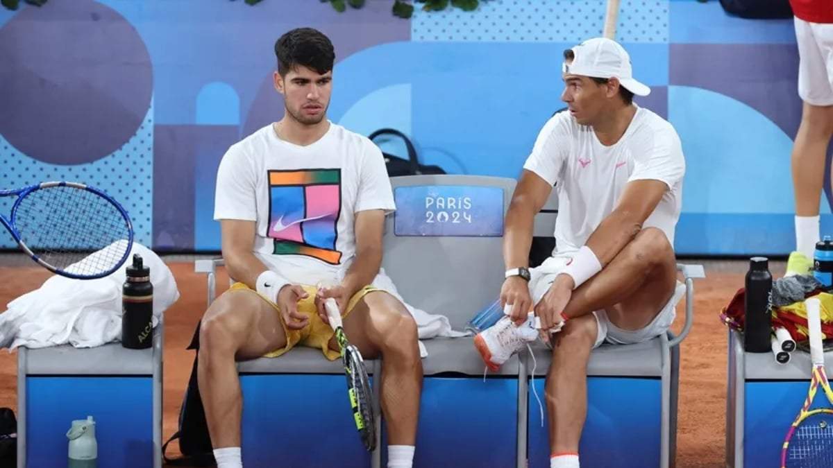 Rafael Nadal y Carlos Alcaraz Fuente: (X)