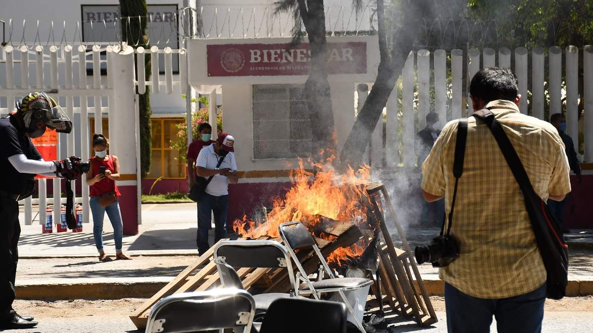 Periodistas en acción