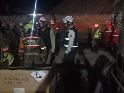 Suman más personal a labores de rescate en mina de Rosario, Sinaloa