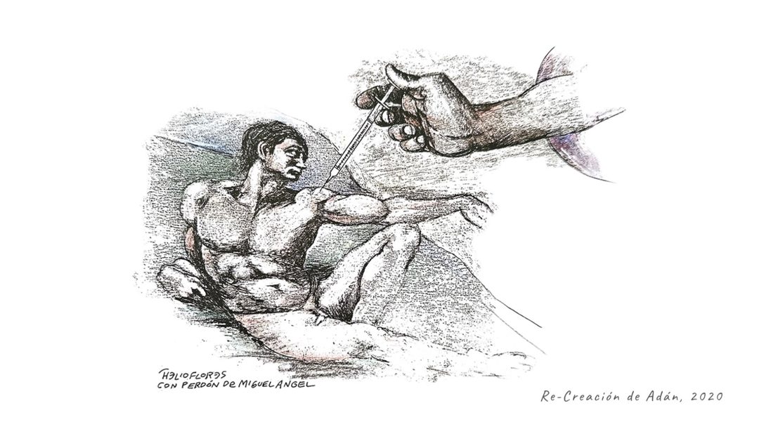 Dibujo de Helioflores, en el documental Foto Cortesía TV UNAM