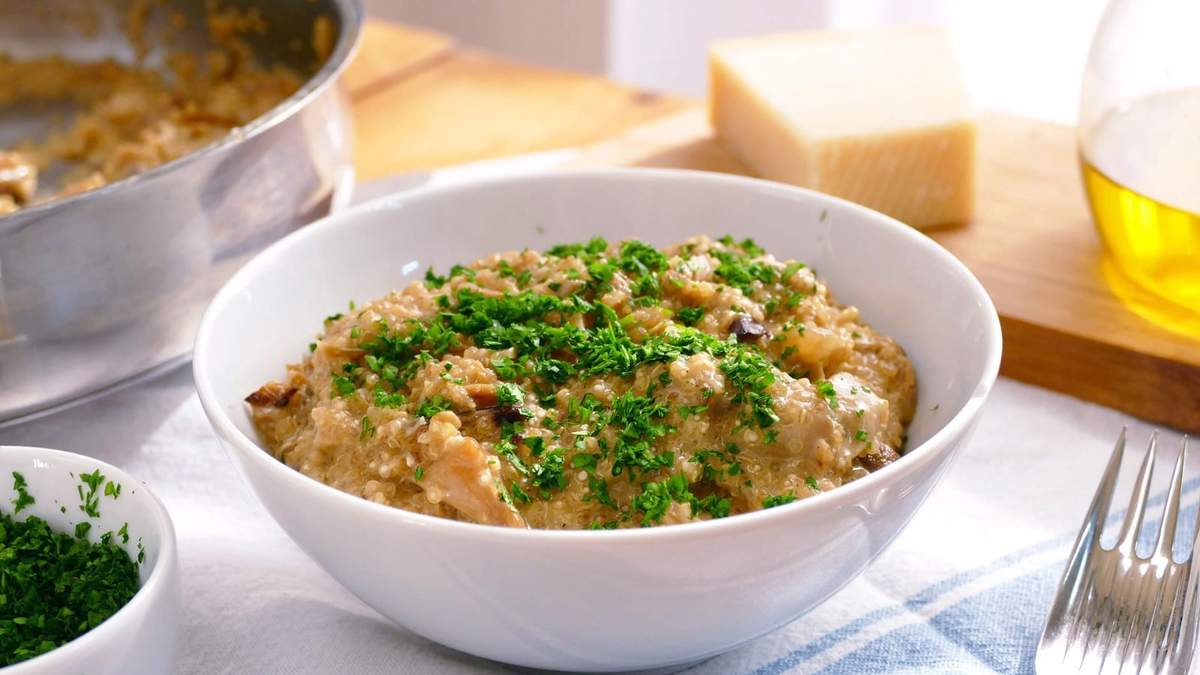 Quinoa a la crema. Fuente: (Instagram)