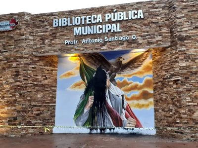 Vandalizan mural con la figura de AMLO en su natal Macuspana