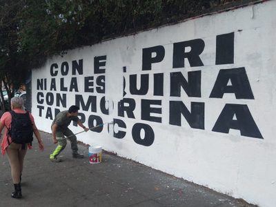Sandra Cuevas y Movimiento Ciudadano libran batalla… por una barda