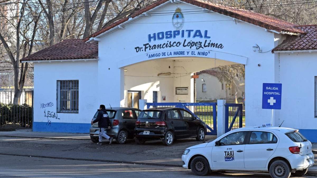 Zona de ingreso del hospital Francisco López Lima. Fuente: (Twitter)