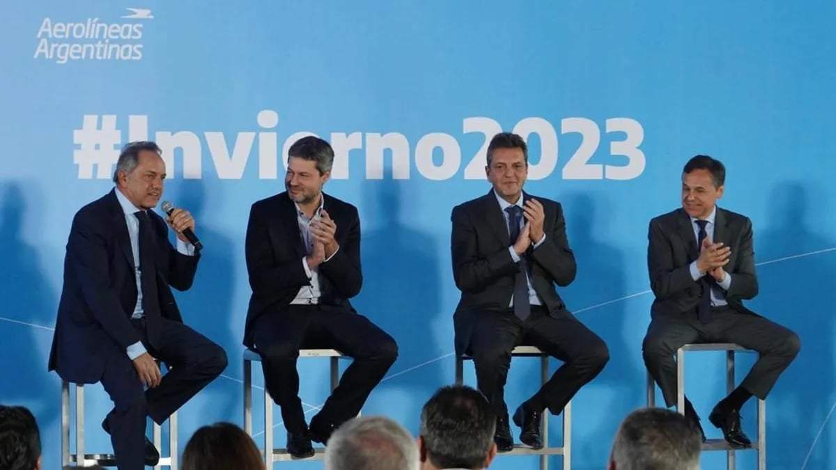 Sergio Massa en el acto de lanzamiento de la temporada de invierno. Fuente: (Twitter)
