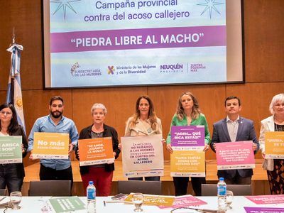 “Piedra libre al macho”: la nueva campaña contra el acoso callejero lanzada en Neuquén capital