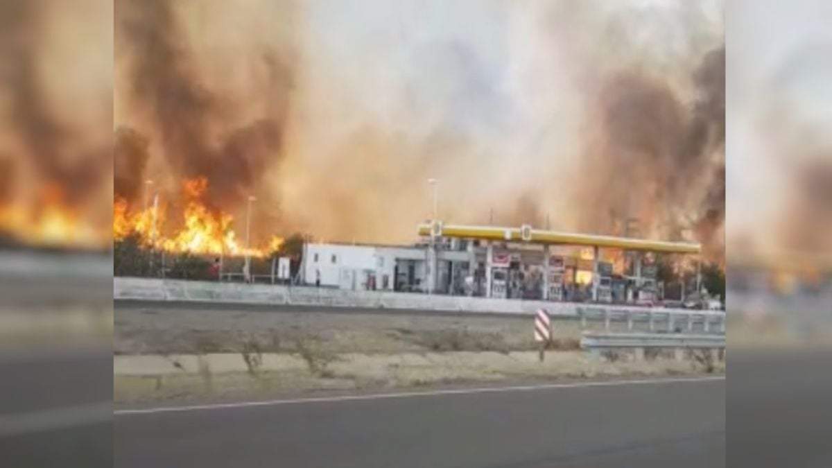 Incendio en Malagueño. Fuente: (Twitter)