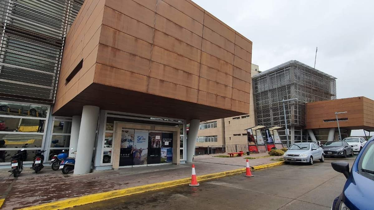 Los trabajadores de Salud del hospital de Centenario se movilizaron al Centro Administrativo Ministerial de la ciudad de Neuquén. Fuente: (Javier Manzano)
