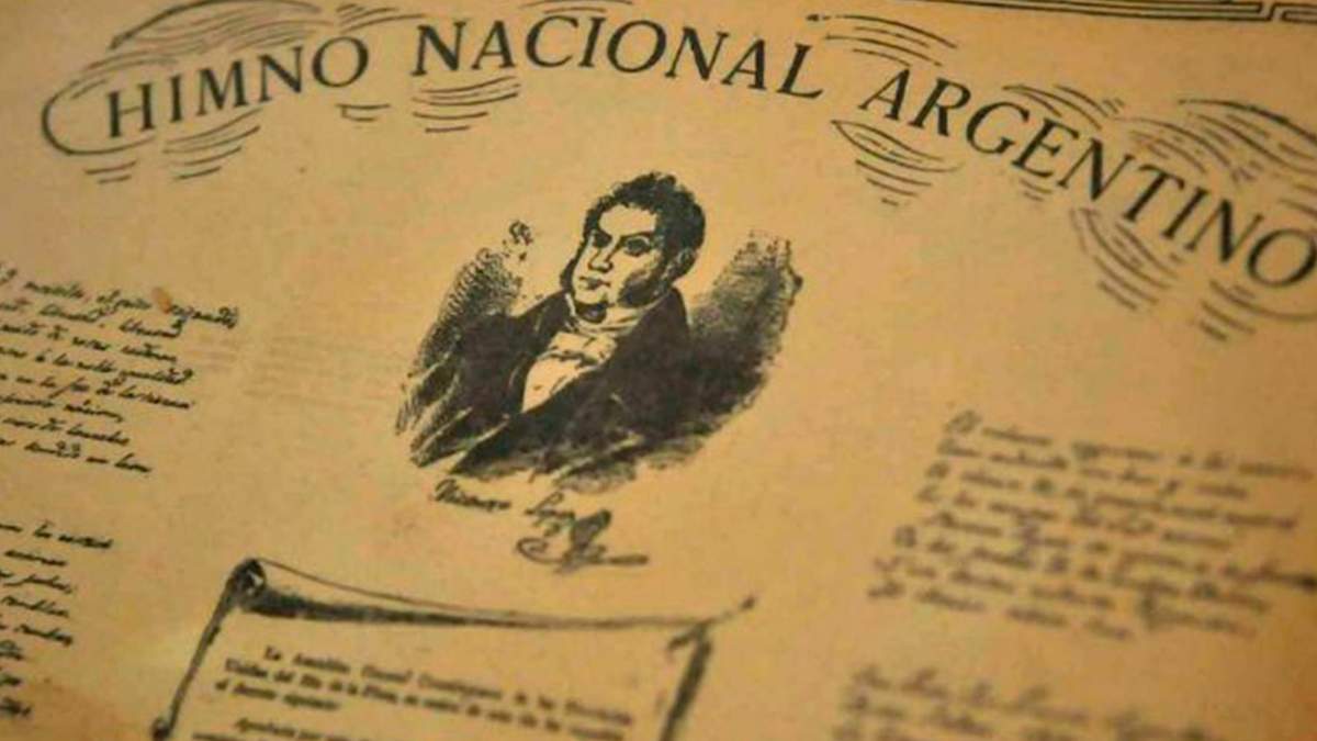 Histórica presentación del Himno Nacional Argentino. Fuente: (Twitter)