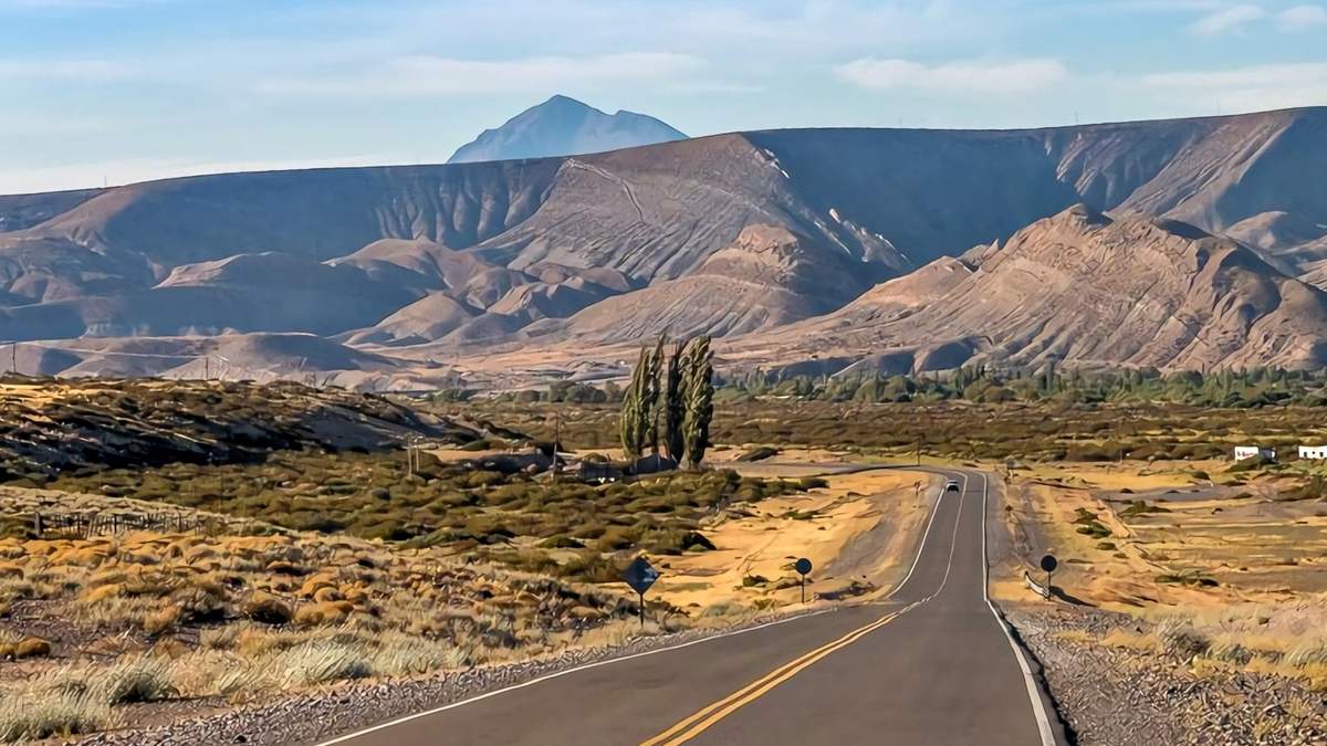 Ruta 40, cerca de Chos Malal. Fuente: (Twitter)