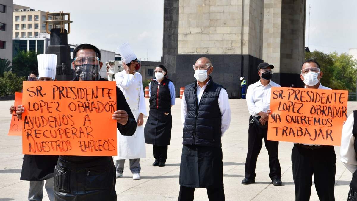 Protesta de restauranteros