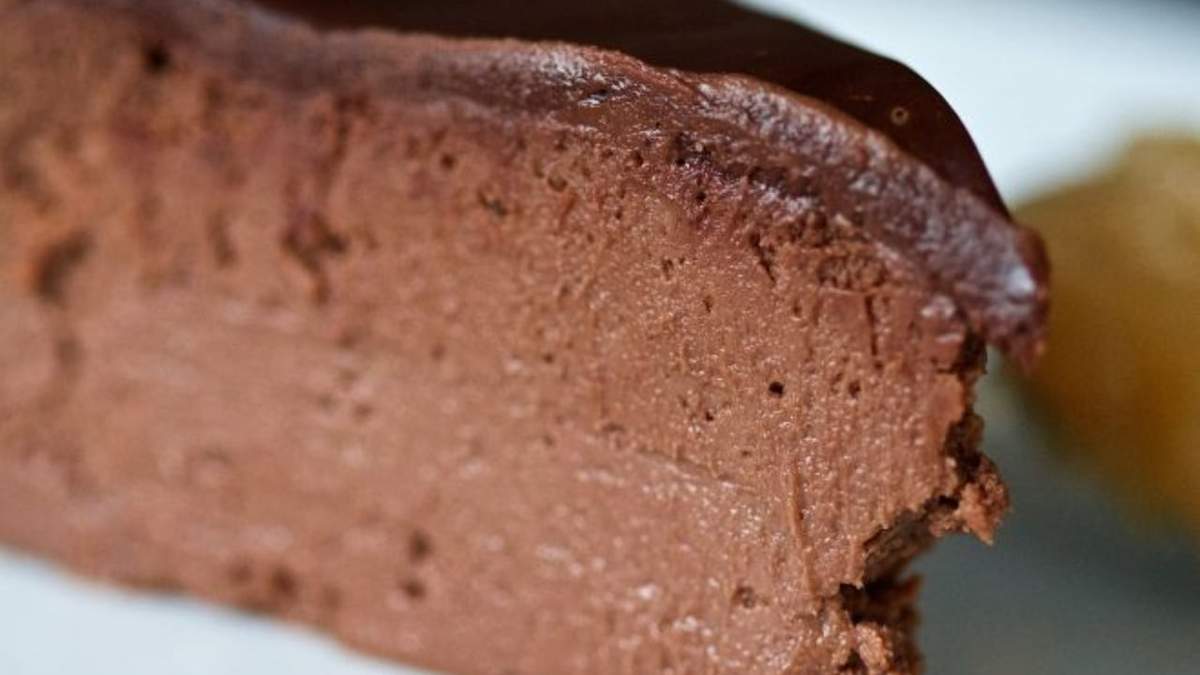 Postre de manzana y chocolate. Fuente: (Instagram).