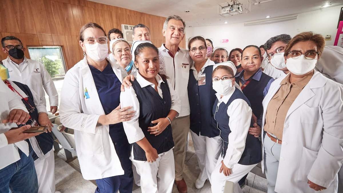 Constata Gobernador avance de construcción del Hospital Regional del ISSSTE en Tampico