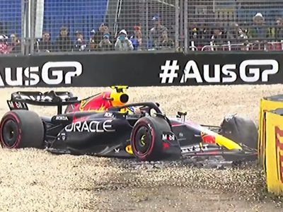 “Checo” Pérez se sale de la pista y arrancará último en el Gran Premio de Australia
