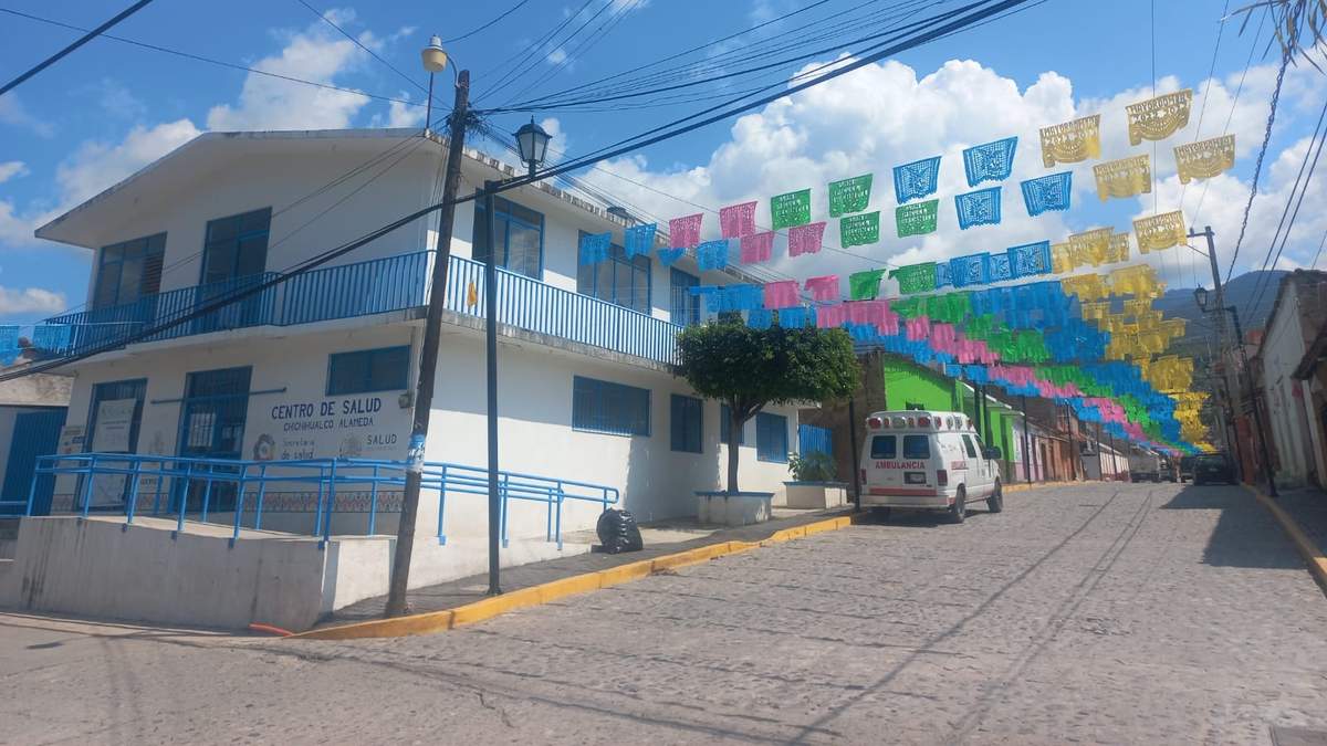 El centro de salud de Chichihualco, vacío.