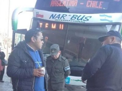El chofer de un colectivo que iba a Chile tenía 1,23 de alcohol en sangre