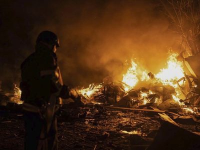Ucrania repele ataque ruso sobre Kiev con drones y misiles