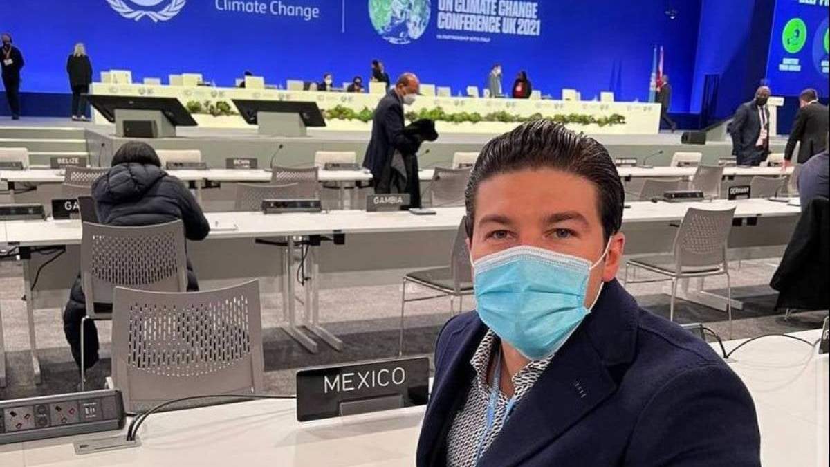 Samuel García en la Conferencia de las Naciones Unidas sobre el Cambio Climático COP26.