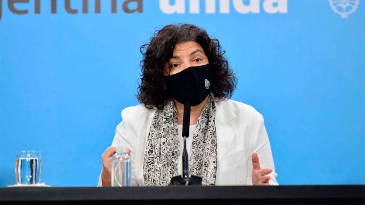 Carla Vizzotti aclaró detalles del autotest de coronavirus. Fuente: (Twitter).