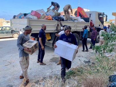 En una Libia dividida, las inundaciones se convirtieron en un llamado a la unidad nacional