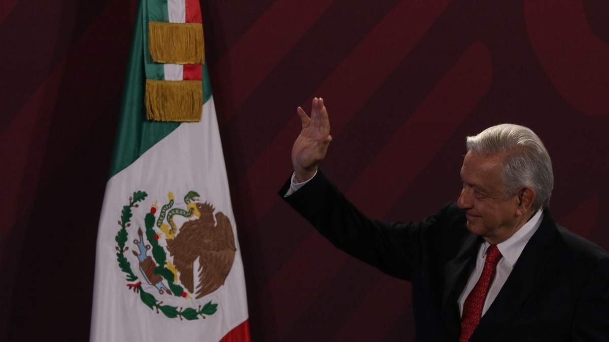 Andrés Manuel López Obrador en su conferencia