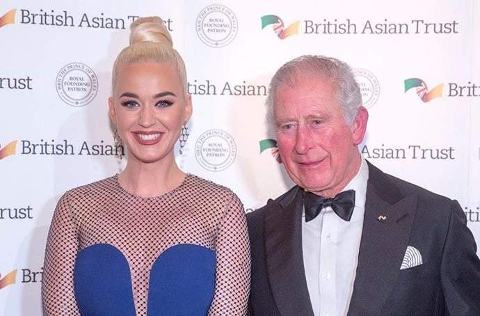 Katy Perry y el Príncipe Carlos. Fuente: (Instagram)