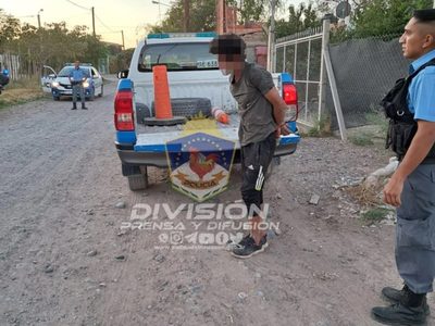 La Policía detuvo a un hombre, luego de intentar robar una vivienda en Centenario