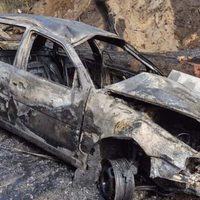 Sobre la ruta 40: un vuelco ocasionó un principio de incendio
