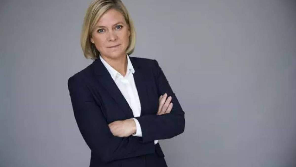 La ministra de Finanzas de Suecia, Magdalena Andersson.