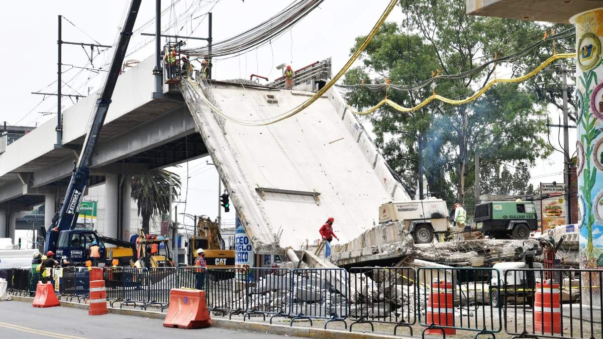 Tramo de la L12 que colapsó